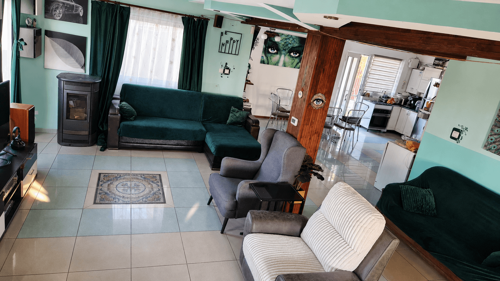 Living open-space cu bucătărie